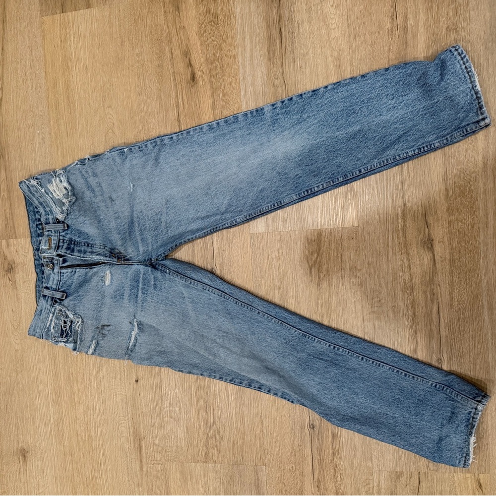 Levi's SilverTabs Light Blue Distressed Boot Cut Jeans